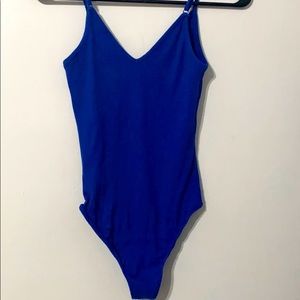 Royal blue body suit